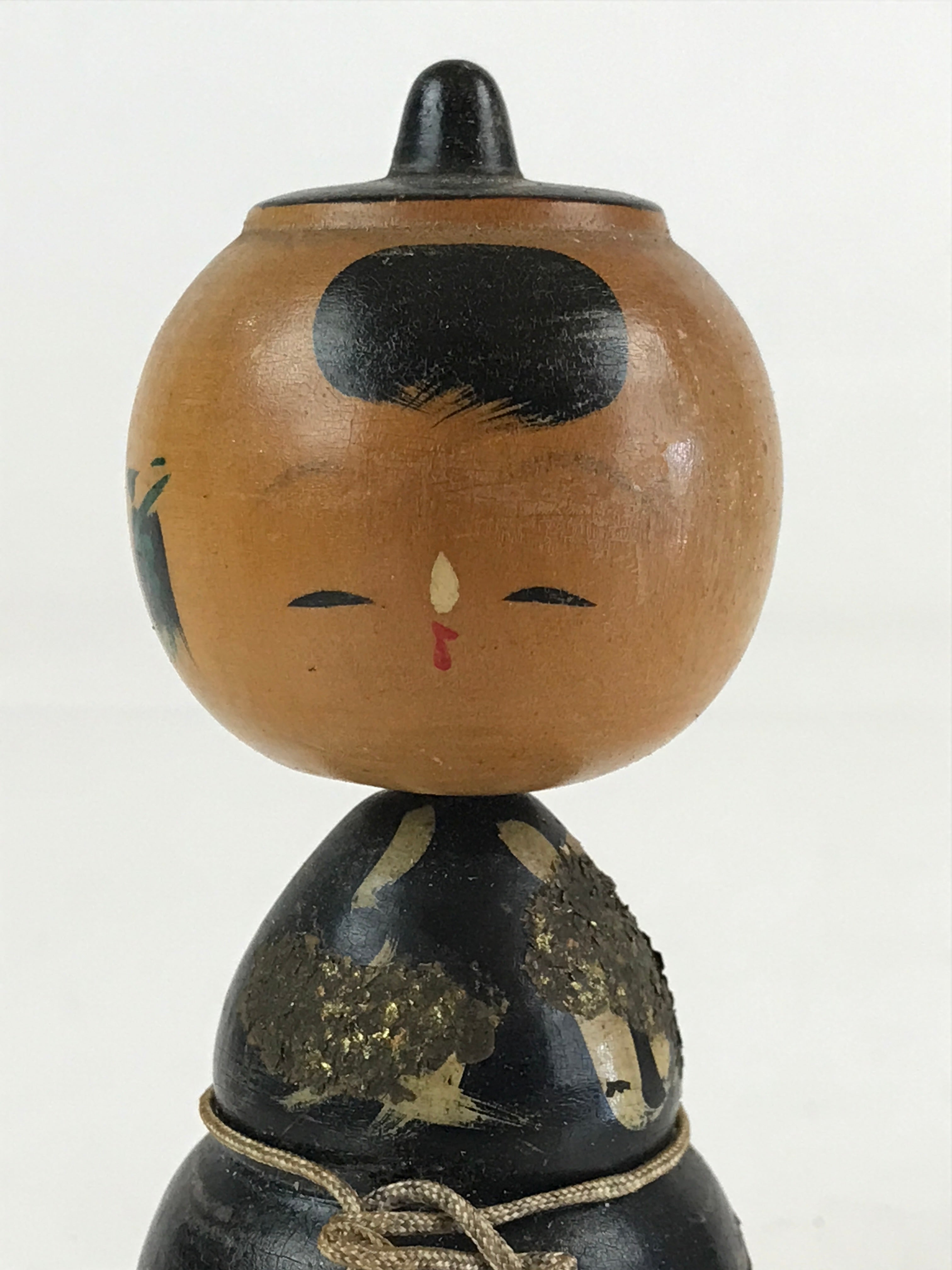 Japanese Wooden Kokeshi Doll Vtg Figurine Traditional Craft Toy KF620