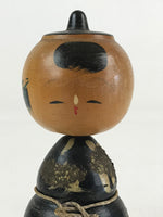 Japanese Wooden Kokeshi Doll Vtg Figurine Traditional Craft Toy KF620