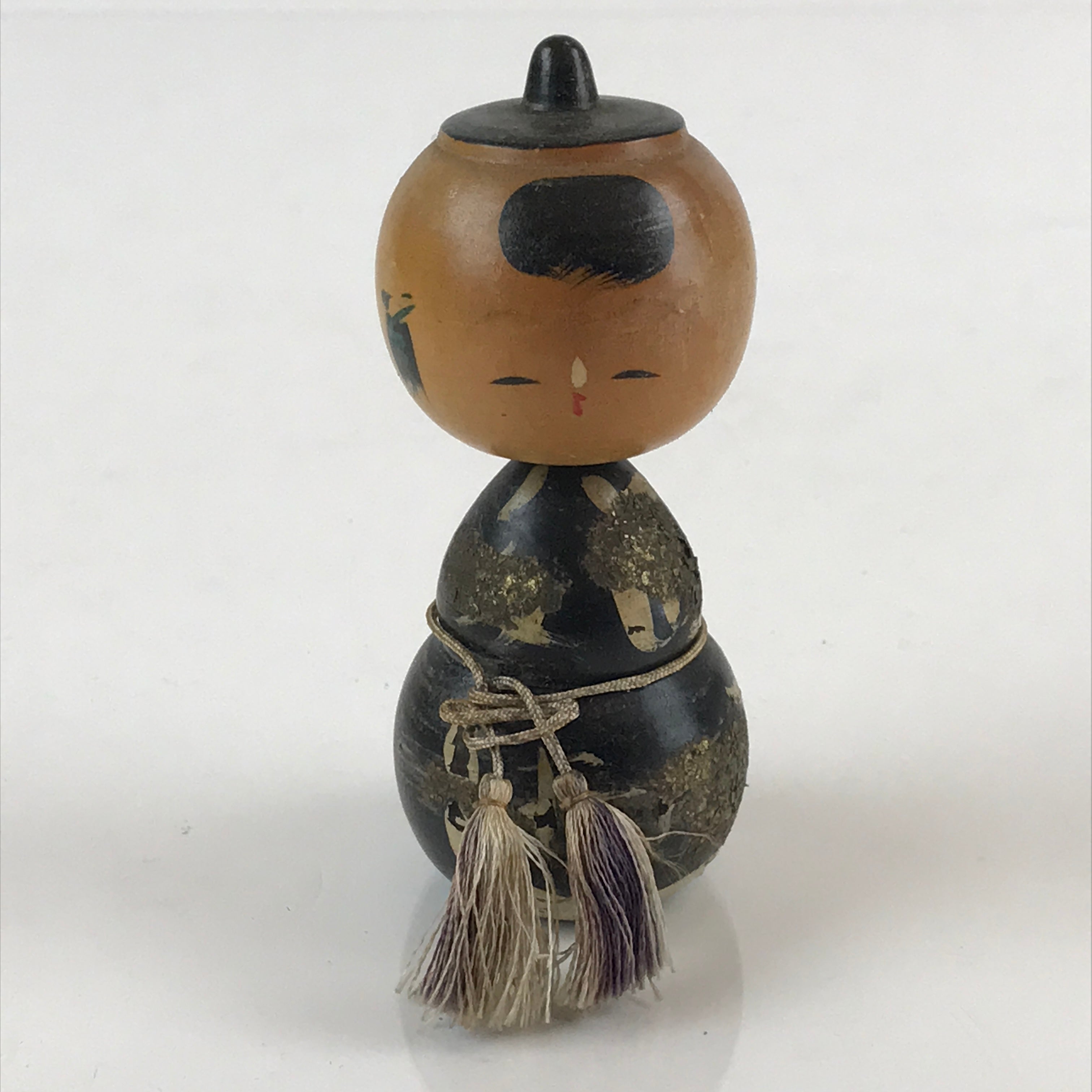 Japanese Wooden Kokeshi Doll Vtg Figurine Traditional Craft Toy KF620