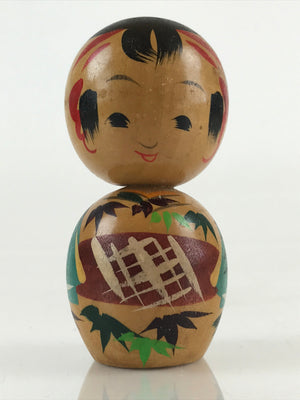 Japanese Wooden Kokeshi Doll Vtg Figurine Traditional Craft Toy KF625