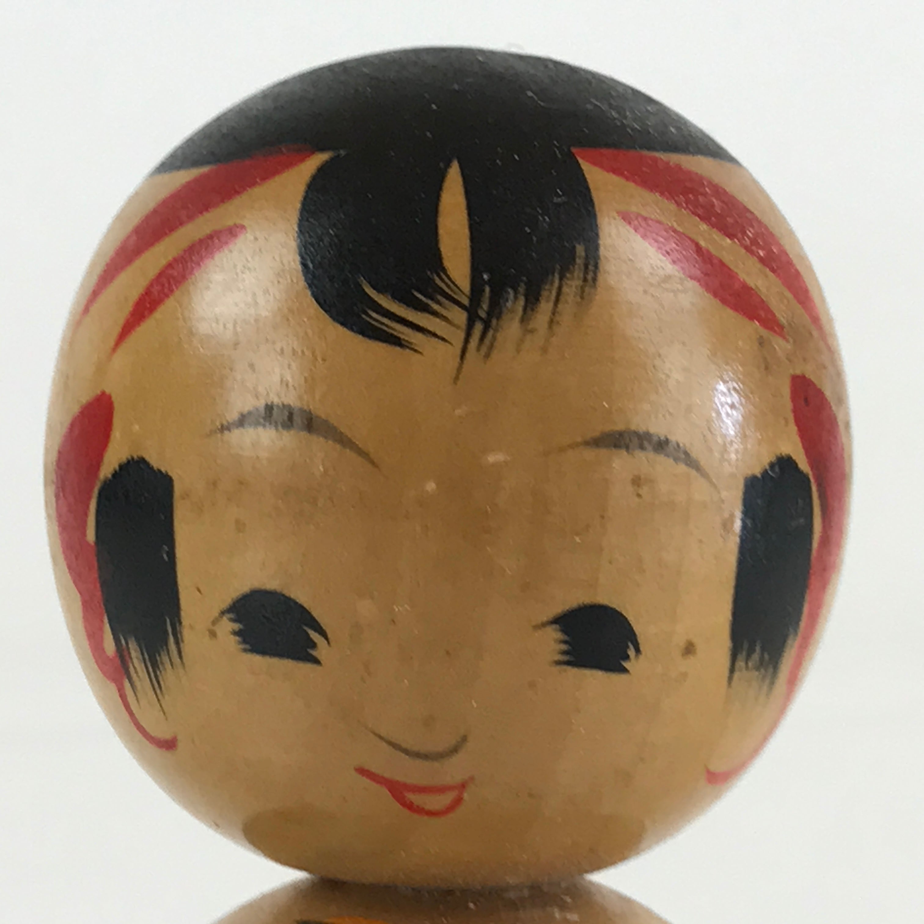 Japanese Wooden Kokeshi Doll Vtg Figurine Traditional Craft Toy KF625