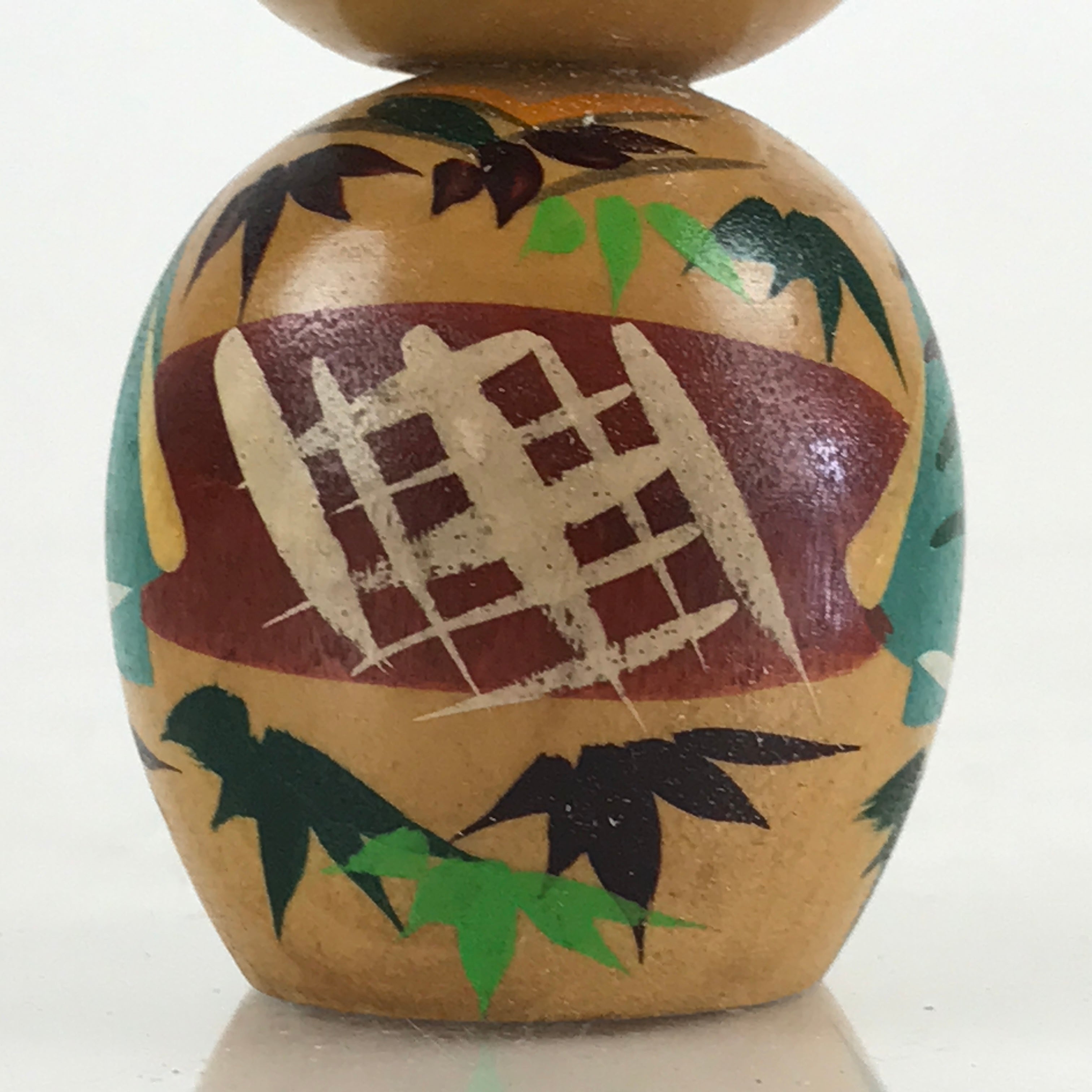 Japanese Wooden Kokeshi Doll Vtg Figurine Traditional Craft Toy KF625