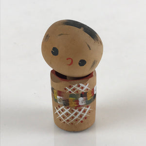 Japanese Wooden Kokeshi Doll Vtg Figurine Traditional Craft Toy KF629
