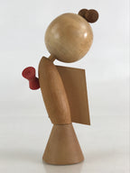 Japanese Wooden Kokeshi Doll Vtg Geisha Figurine Traditional Craft Folk Art Toy