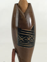 Japanese Wooden Kokeshi Doll Vtg Geisha Figurine Traditional Craft Folk Art Toy