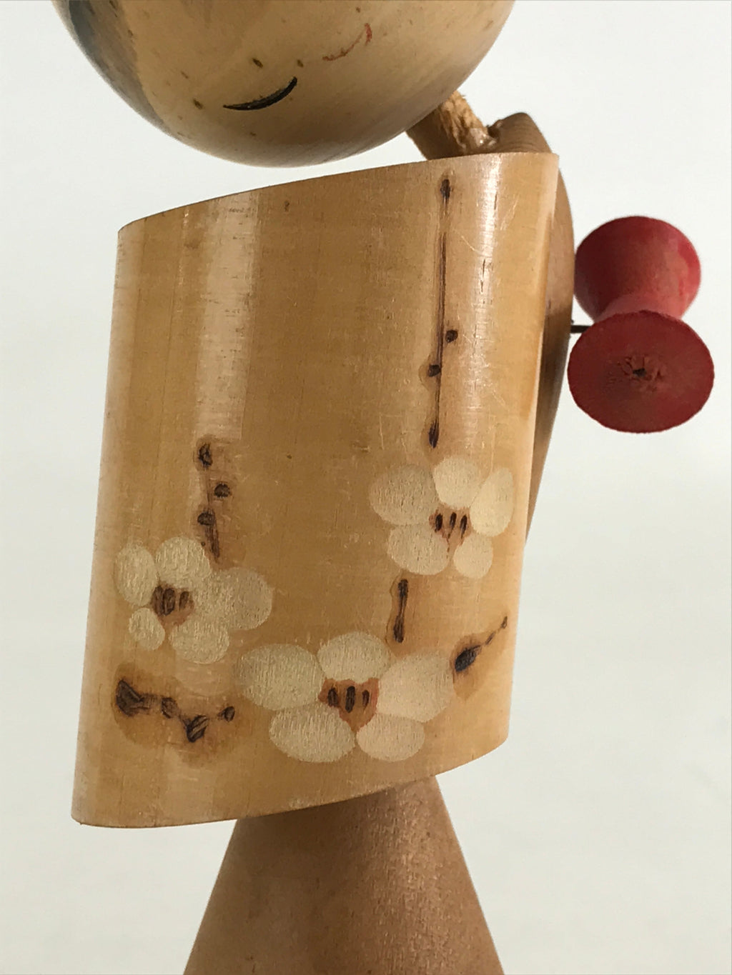 Japanese Wooden Kokeshi Doll Vtg Geisha Figurine Traditional Craft Folk Art Toy