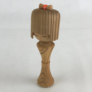 Japanese Wooden Kokeshi Doll Vtg Girl Figurine Traditional Craft Folk Art Toy KF