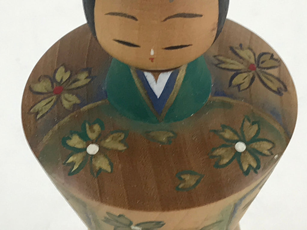 Japanese Wooden Kokeshi Hina Doll Vtg Figurine Traditional Craft Toy KF611