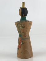 Japanese Wooden Kokeshi Hina Doll Vtg Figurine Traditional Craft Toy KF611