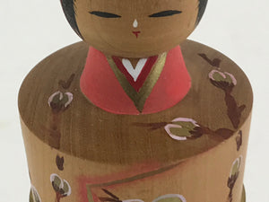 Japanese Wooden Kokeshi Hina Doll Vtg Figurine Traditional Craft Toy KF612