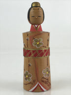 Japanese Wooden Kokeshi Hina Doll Vtg Figurine Traditional Craft Toy KF612