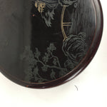 Japanese Wooden Lacquer Lidded Container Tea Box Vtg Brown Chabitsu Sencha UR489