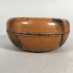 Japanese Wooden Lacquer Lidded Snack Bowl Vtg Kashiki Tea Ceremony UR464