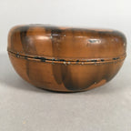Japanese Wooden Lacquer Lidded Snack Bowl Vtg Kashiki Tea Ceremony UR464