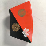 Japanese Wooden Lacquer Lidded Snack Bowl Vtg Kashiki Tea Ceremony UR465