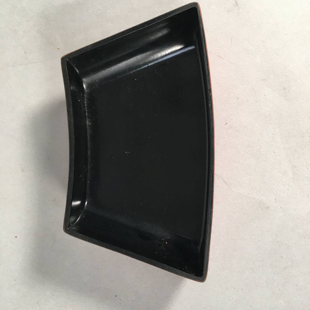 Japanese Wooden Lacquer Lidded Snack Bowl Vtg Kashiki Tea Ceremony UR465