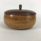 Japanese Wooden Lacquer Lidded Snack Bowl Vtg Kashiki Tea Ceremony UR524