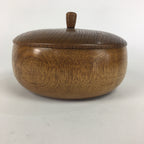 Japanese Wooden Lacquer Lidded Snack Bowl Vtg Kashiki Tea Ceremony UR524