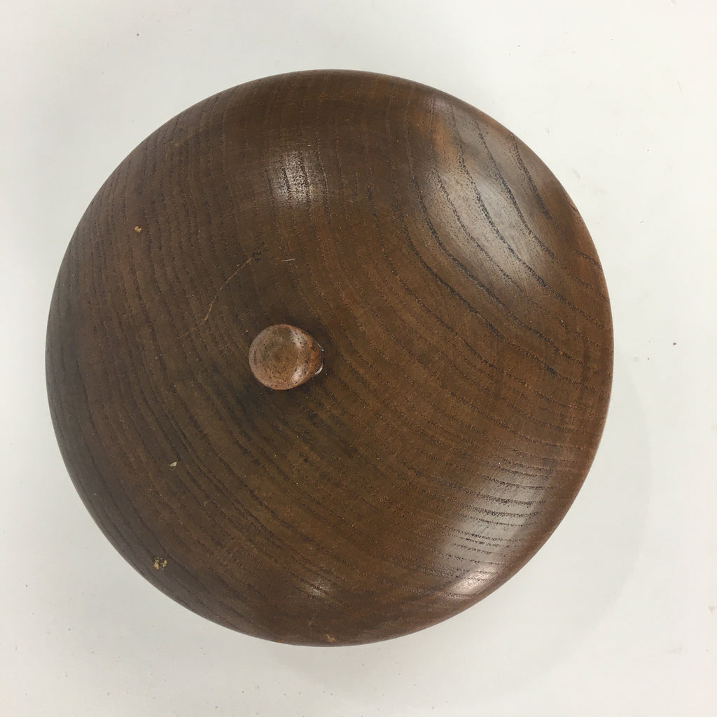 Japanese Wooden Lacquer Lidded Snack Bowl Vtg Kashiki Tea Ceremony UR524