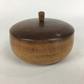 Japanese Wooden Lacquer Lidded Snack Bowl Vtg Kashiki Tea Ceremony UR524