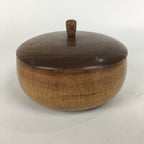 Japanese Wooden Lacquer Lidded Snack Bowl Vtg Kashiki Tea Ceremony UR524