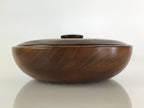 Japanese Wooden Lacquer Lidded Snack Bowl Vtg Kashiki Tea Ceremony UR820