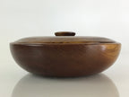 Japanese Wooden Lacquer Lidded Snack Bowl Vtg Kashiki Tea Ceremony UR820