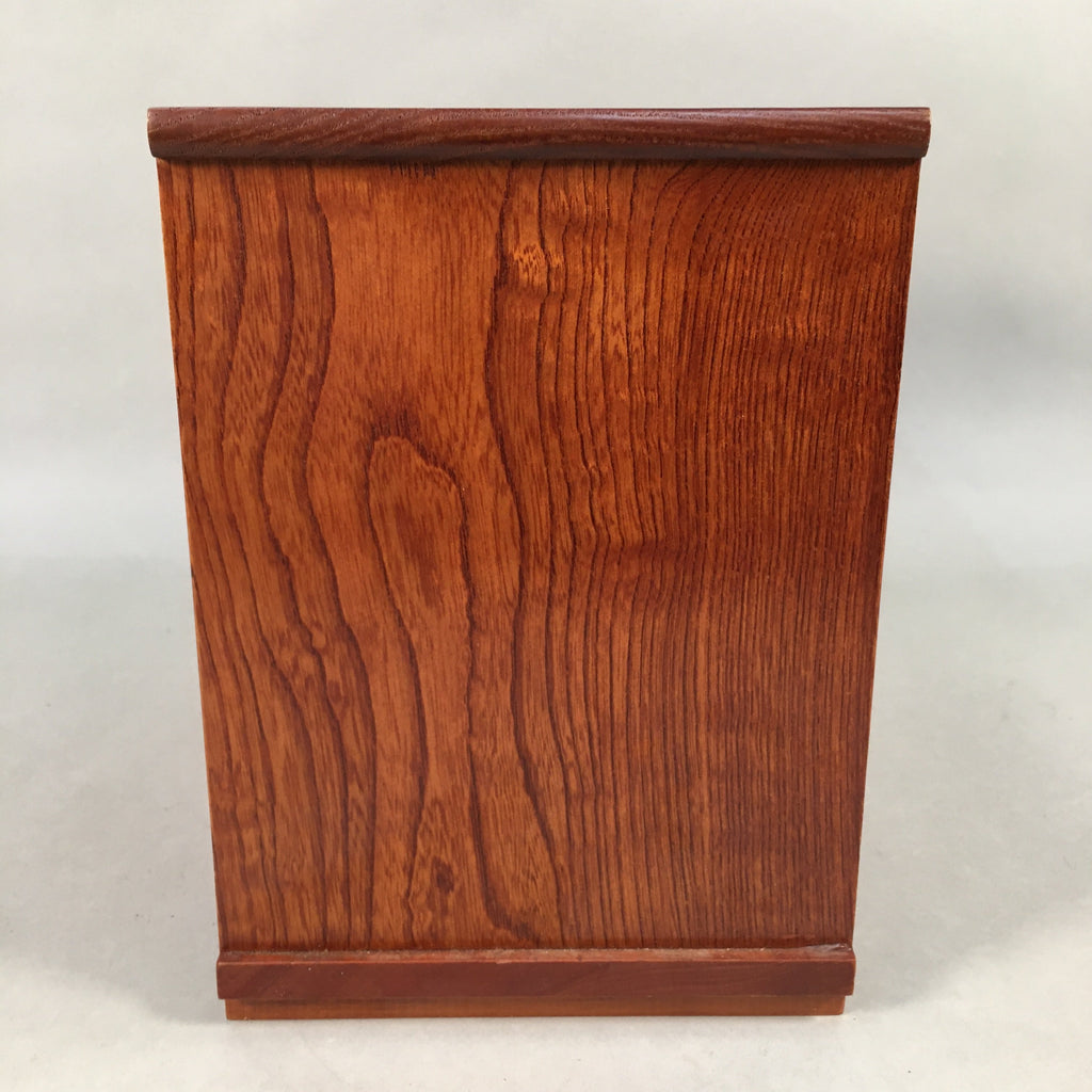 Japanese Wooden Lacquer Sewing Box Vtg Haribako Chest Tansu 4Drawers T238