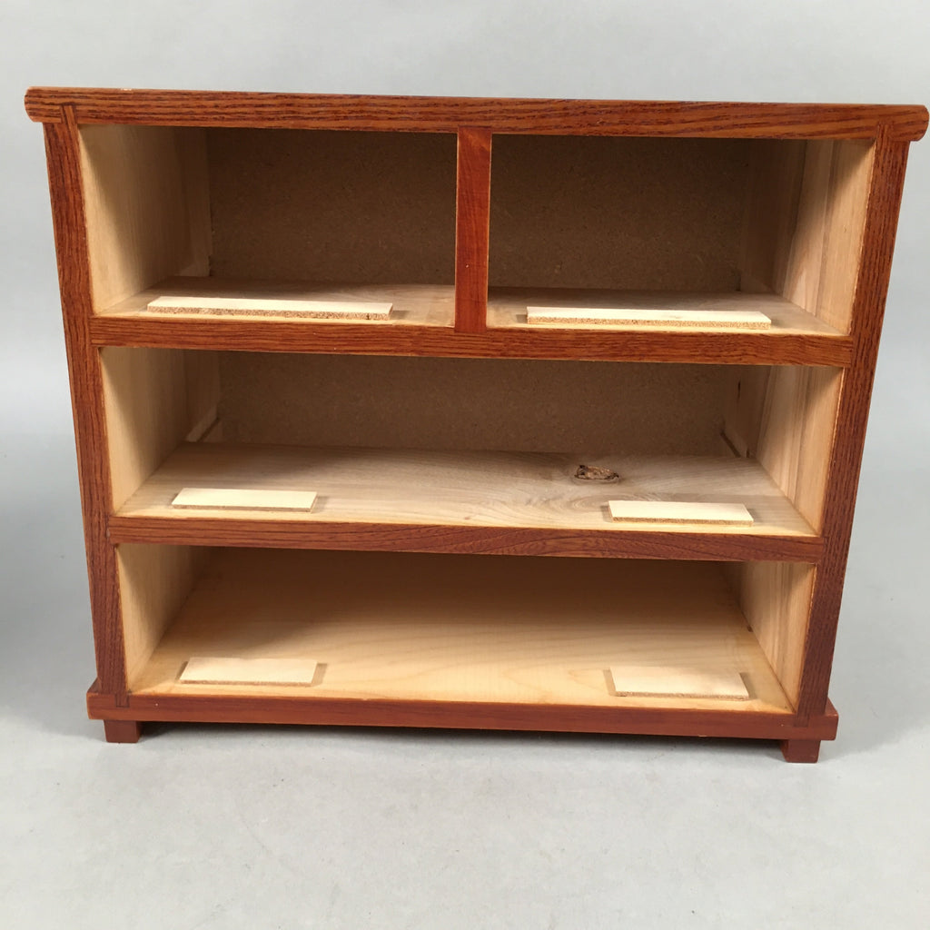 Japanese Wooden Lacquer Sewing Box Vtg Haribako Chest Tansu 4Drawers T238
