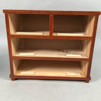 Japanese Wooden Lacquer Sewing Box Vtg Haribako Chest Tansu 4Drawers T238