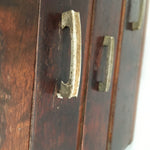 Japanese Wooden Lacquer Sewing Box Vtg Haribako Chest Tansu 5Drawers T237