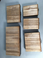 Japanese Wooden Lacquer Sewing Box Vtg Haribako Chest Tansu 5Drawers T237