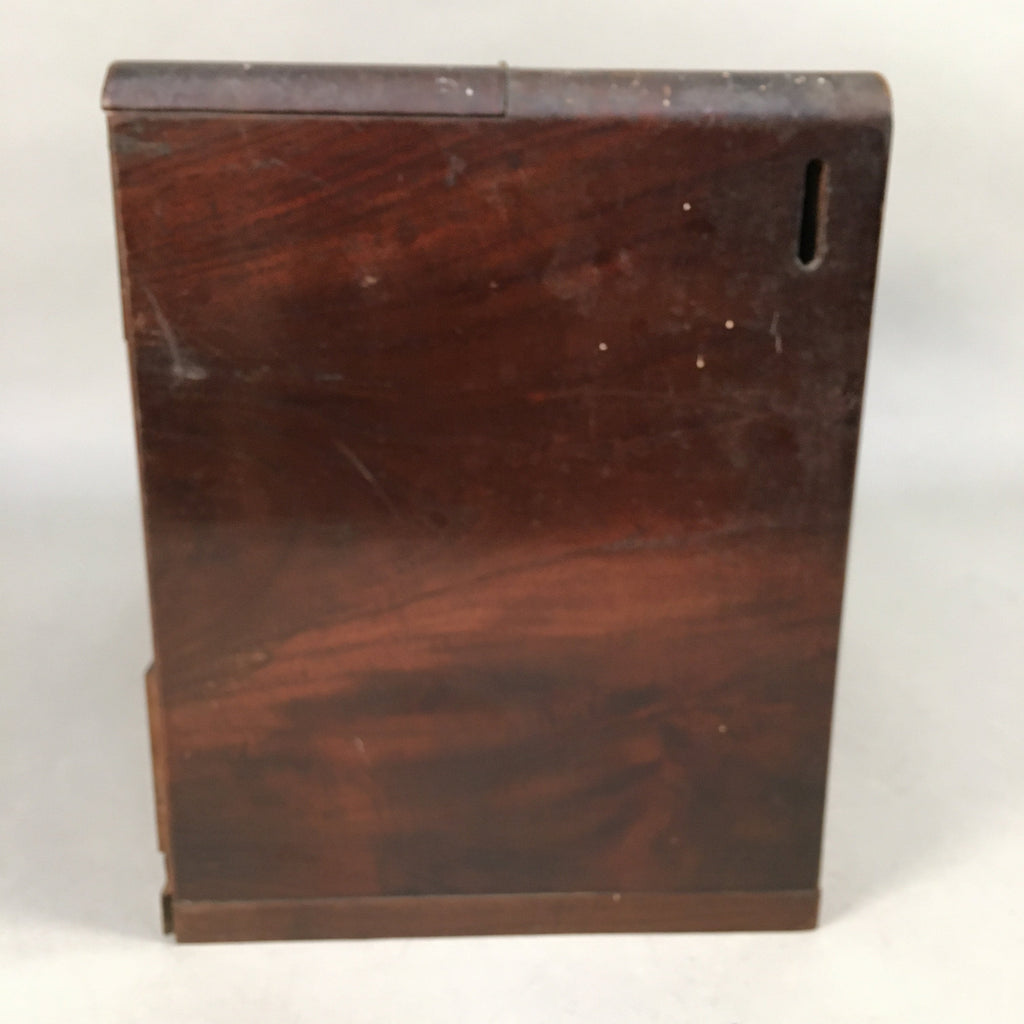 Japanese Wooden Lacquer Sewing Box Vtg Haribako Chest Tansu 5Drawers T237