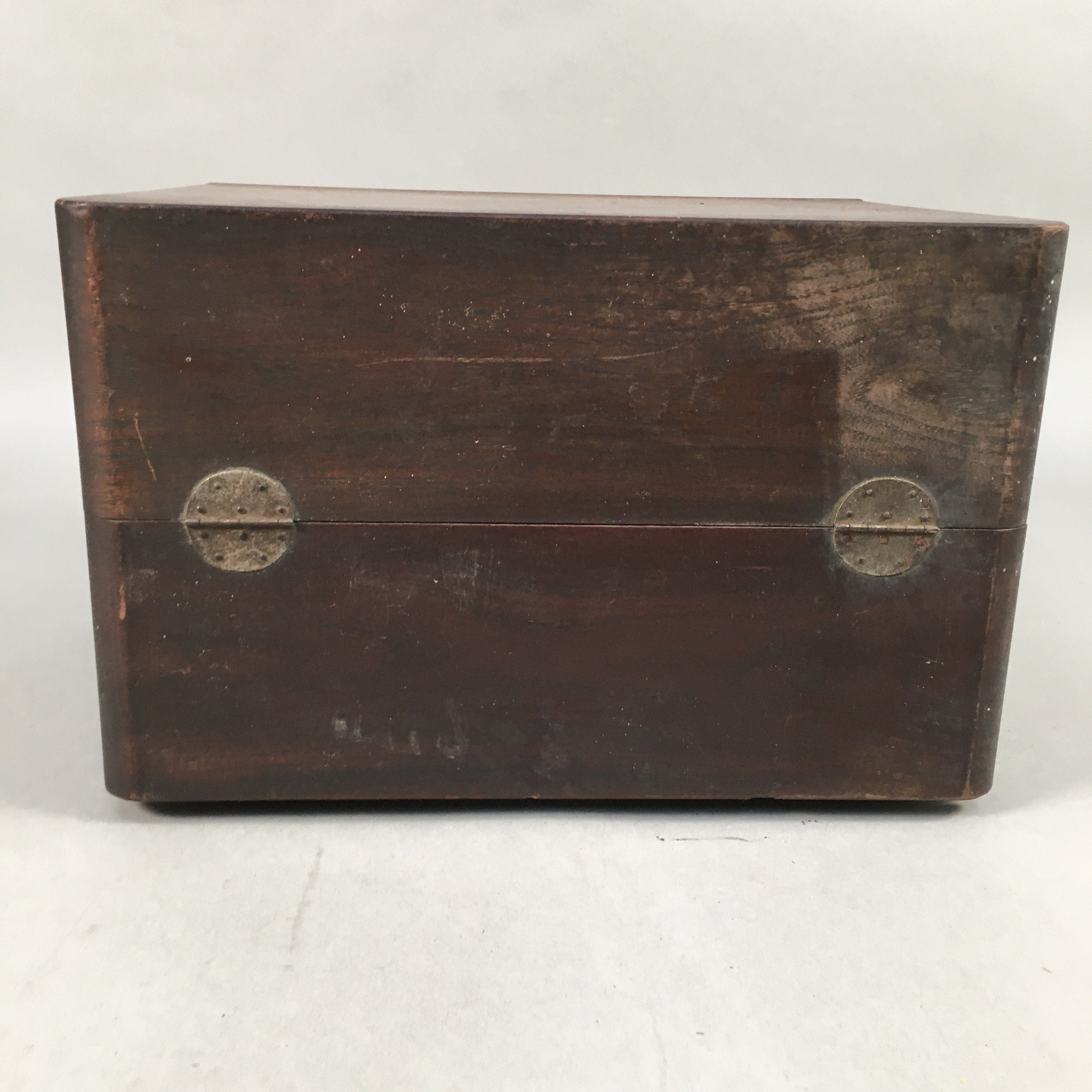 Japanese Wooden Lacquer Sewing Box Vtg Haribako Chest Tansu 5Drawers T237