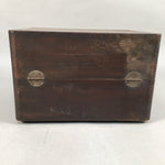 Japanese Wooden Lacquer Sewing Box Vtg Haribako Chest Tansu 5Drawers T237