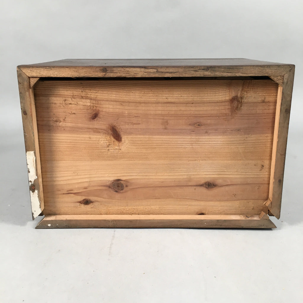 Japanese Wooden Lacquer Sewing Box Vtg Haribako Chest Tansu 5Drawers T237