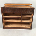 Japanese Wooden Lacquer Sewing Box Vtg Haribako Chest Tansu 5Drawers T237