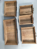 Japanese Wooden Lacquer Sewing Box Vtg Haribako Chest Tansu 5Drawers T237