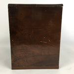 Japanese Wooden Lacquer Sewing Box Vtg Haribako Chest Tansu 5Drawers T246