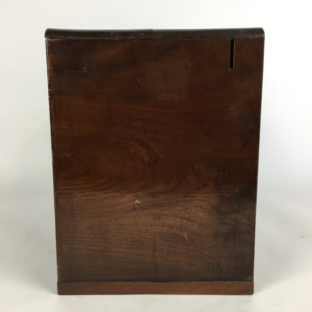Japanese Wooden Lacquer Sewing Box Vtg Haribako Chest Tansu 5Drawers T246