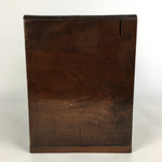 Japanese Wooden Lacquer Sewing Box Vtg Haribako Chest Tansu 5Drawers T246