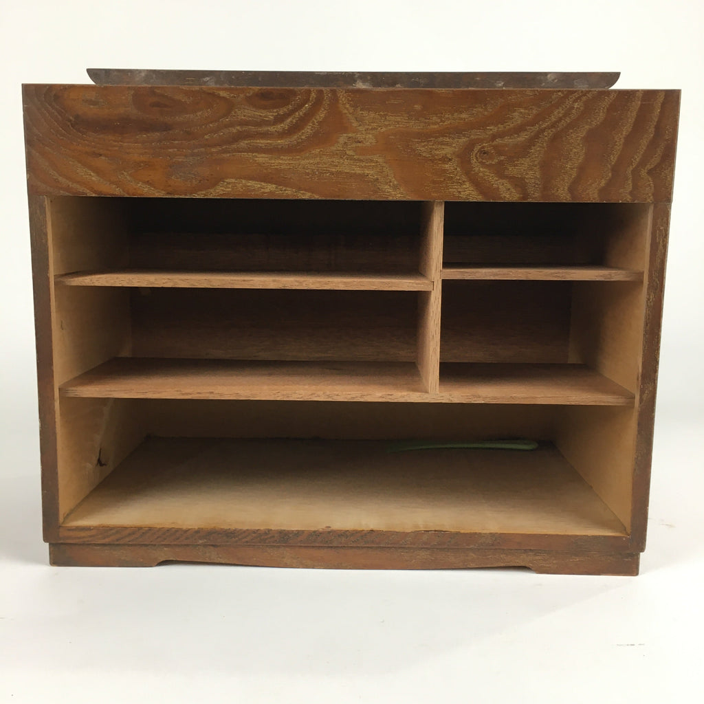 Japanese Wooden Lacquer Sewing Box Vtg Haribako Chest Tansu 5Drawers T284