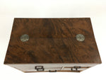 Japanese Wooden Lacquer Sewing Box Vtg Haribako Chest Tansu 5Drawers T285