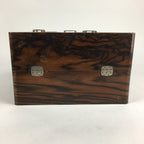 Japanese Wooden Lacquer Sewing Box Vtg Haribako Chest Tansu 5Drawers T290