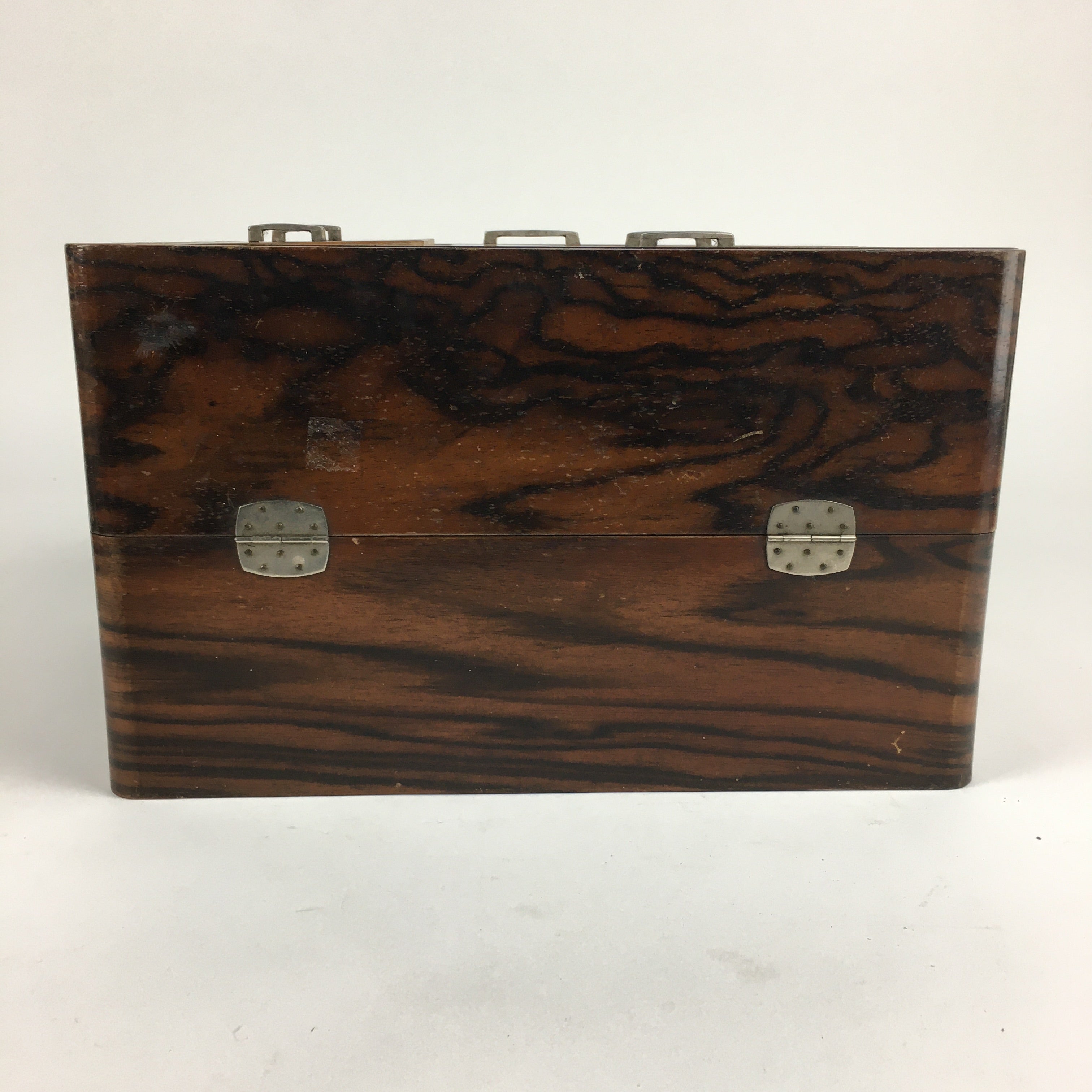 Japanese Wooden Lacquer Sewing Box Vtg Haribako Chest Tansu 5Drawers T290