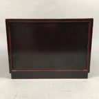 Japanese Wooden Lacquer Sewing Box Vtg Haribako Chest Tansu Kamakura Bori T239