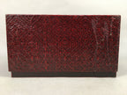 Japanese Wooden Lacquer Sewing Box Vtg Haribako Chest Tansu Kamakura Bori T239