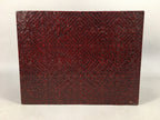 Japanese Wooden Lacquer Sewing Box Vtg Haribako Chest Tansu Kamakura Bori T239