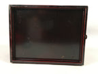Japanese Wooden Lacquer Sewing Box Vtg Haribako Chest Tansu Kamakura Bori T239