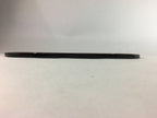 Japanese Wooden Lacquer Tray Obon Vtg Black Line Flower Nurimono PX422